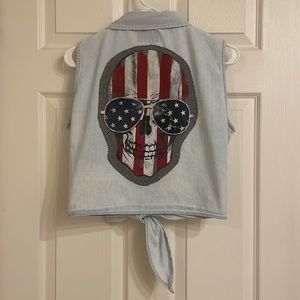 Denim Republic Up-Cycled top